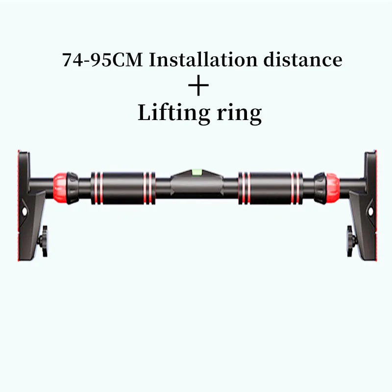 Fixed Horizontal Bar, Home Gym, Pull-Up Bar, Adjustable Width, 75-95Cm, Chin-Up, Training, Fitness, Workout, Sport Equipment