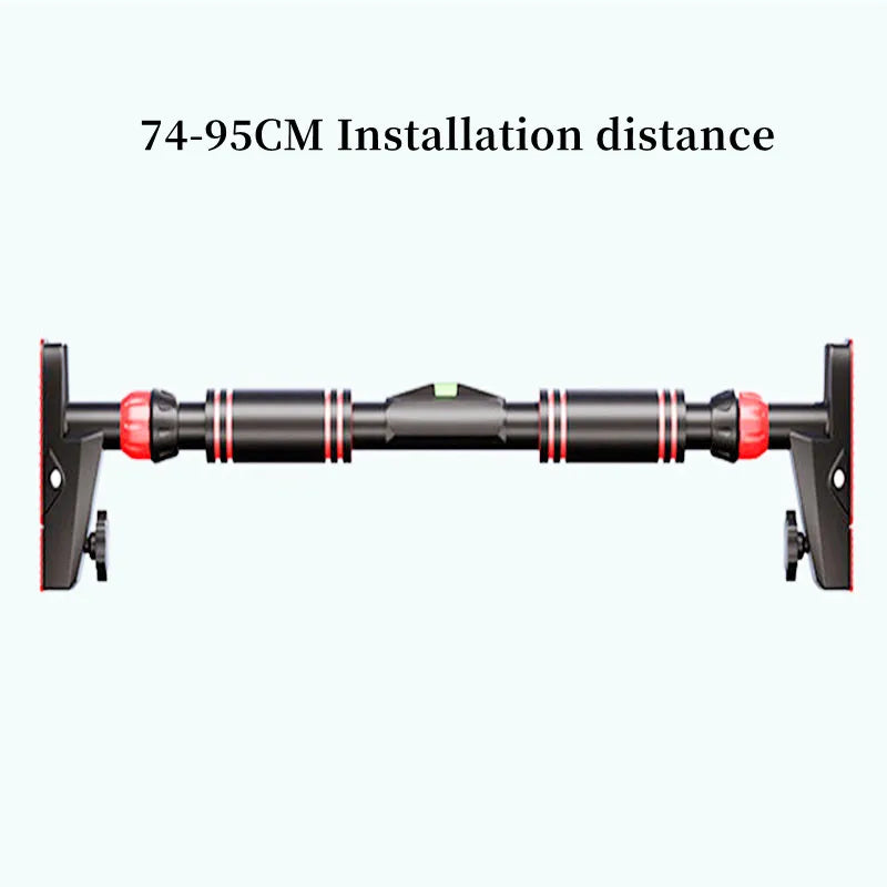 Fixed Horizontal Bar, Home Gym, Pull-Up Bar, Adjustable Width, 75-95Cm, Chin-Up, Training, Fitness, Workout, Sport Equipment