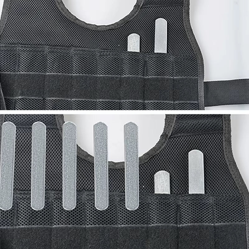 New 20/50 Kg Loading Weighted Vest Jacket Load Weight Vest Exercise for Boxing Training Fitness Equipment for Running