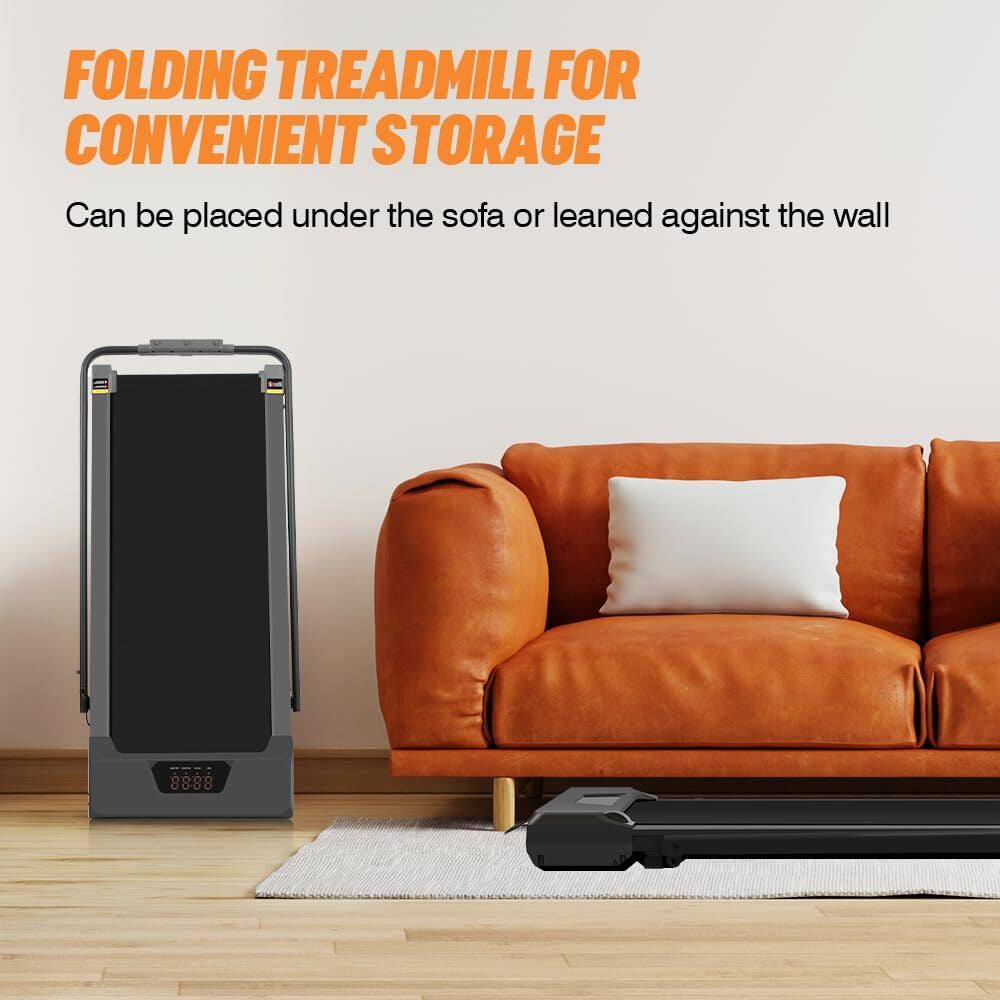 3 in 1 Walking Pad Treadmill Electric Underdesk Smart Running Machine & Holder