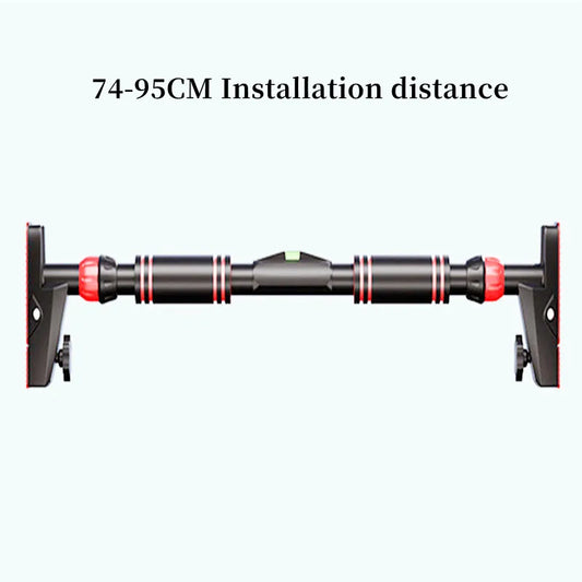 Fixed Horizontal Bar, Home Gym, Pull-Up Bar, Adjustable Width, 75-95Cm, Chin-Up, Training, Fitness, Workout, Sport Equipment
