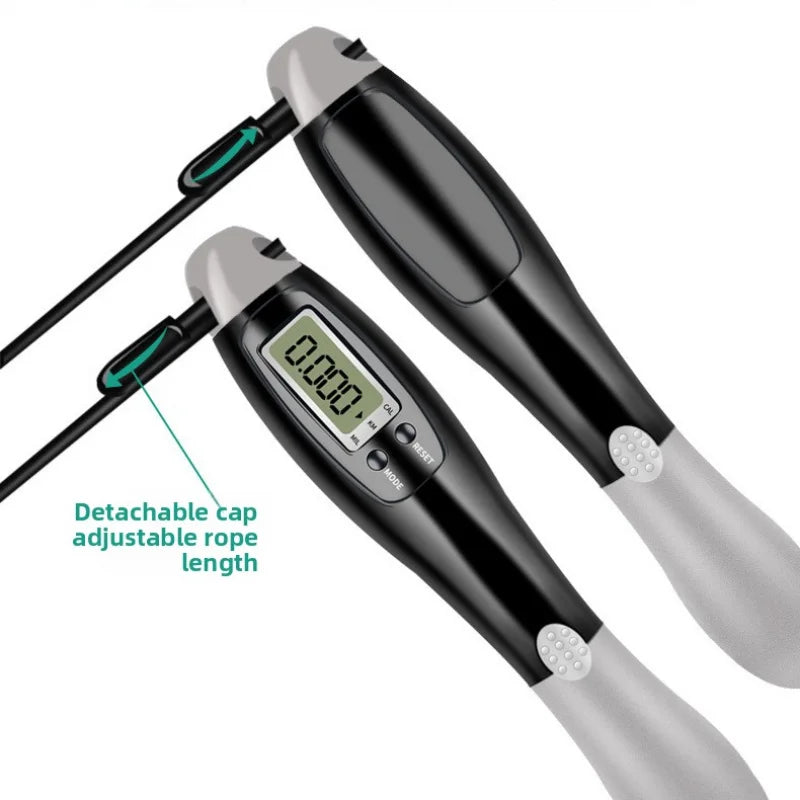 Electronic Counting Rope Skipping Speed Steel Wire Cordless Dual-Use Smart Aerobic for Primary and Secondary School Students
